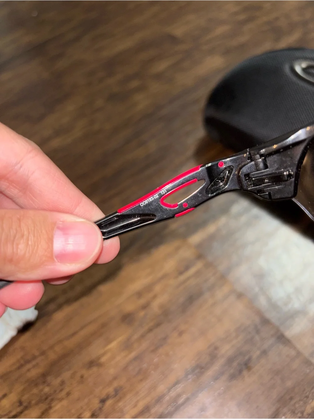 Oakley Sunglasses in Black with Pink Accents and Case